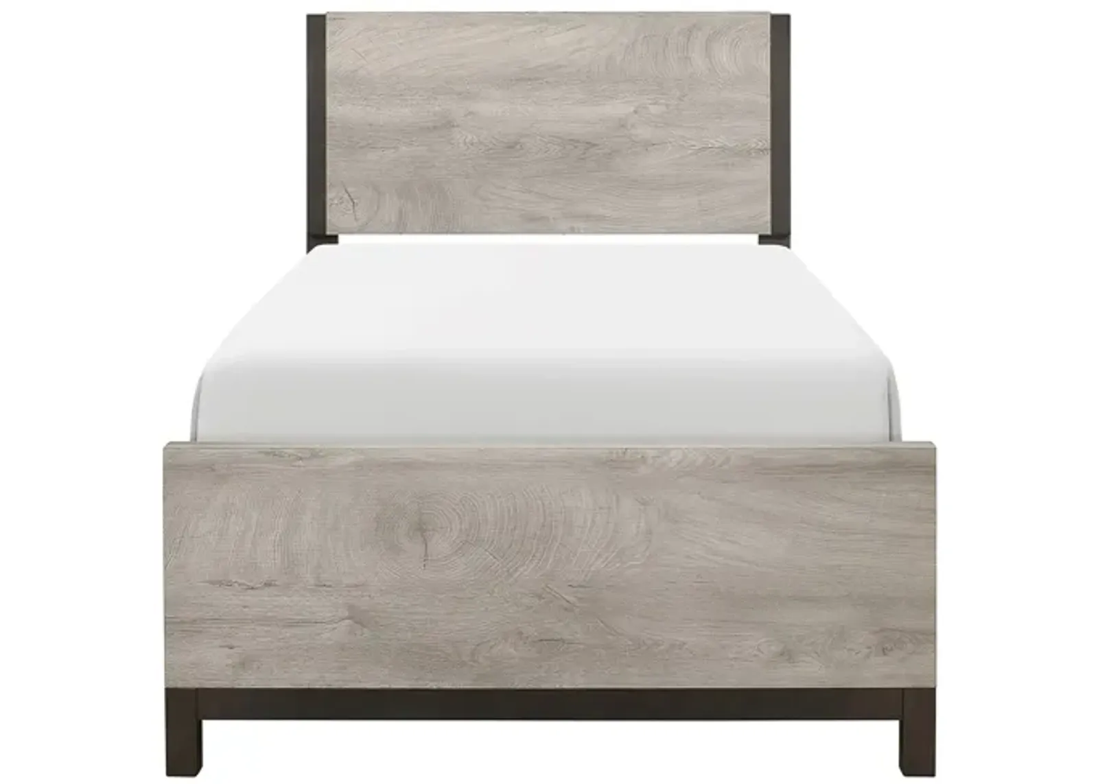 Frado Bed in 2-Tone Finish: Light Gray and Gray by Homelegance