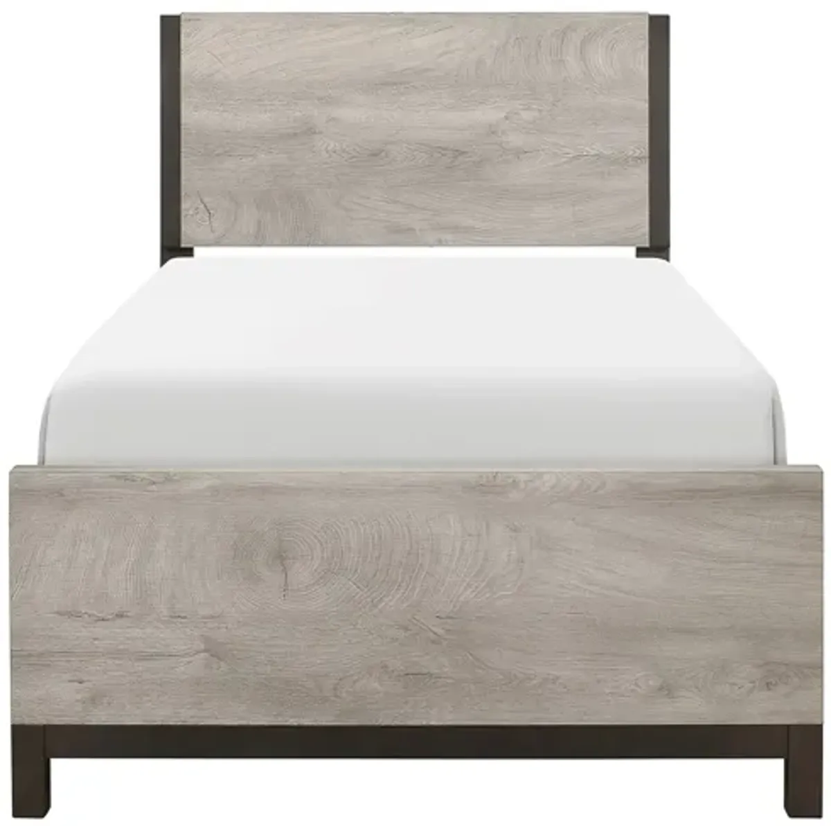 Frado Bed in 2-Tone Finish: Light Gray and Gray by Homelegance