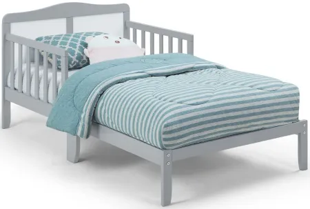 Birdie Toddler Bed in Light Gray/White by Heritage Baby