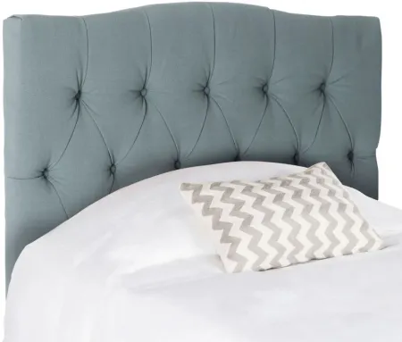 Axel Tufted Upholstered Headboard in Sky Blue by Safavieh