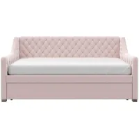 Little Seeds Monarch Hill Ambrosia Upholstered Daybed and Trundle in Pink by DOREL HOME FURNISHINGS