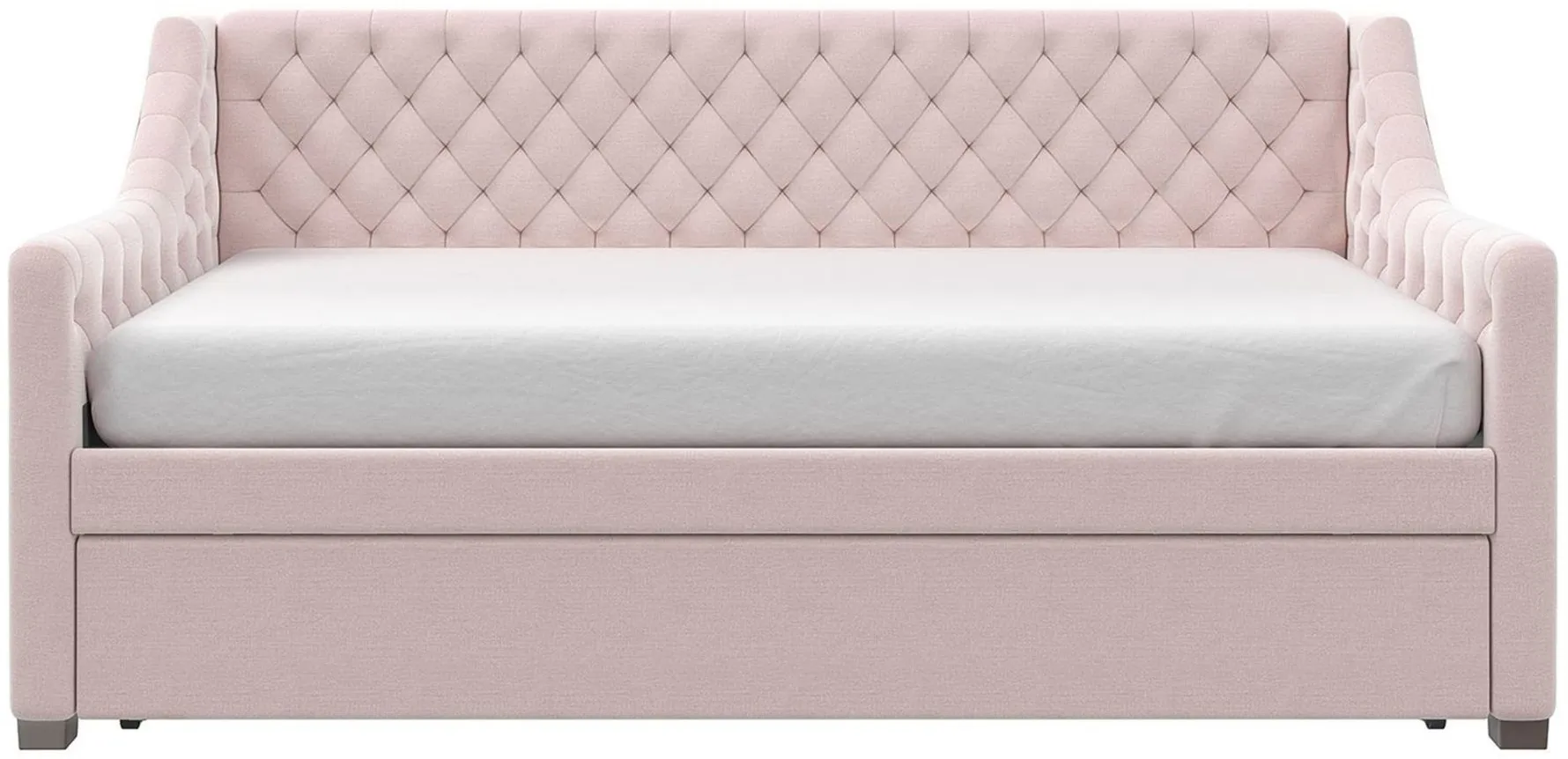 Little Seeds Monarch Hill Ambrosia Upholstered Daybed and Trundle in Pink by DOREL HOME FURNISHINGS