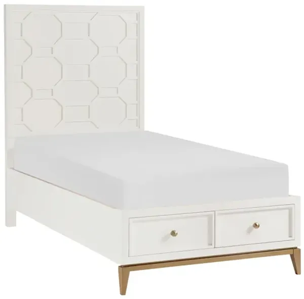 Chelsea by Rachael Ray Panel Bed w/Storage Footboard
