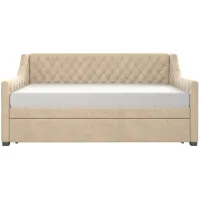 Little Seeds Monarch Hill Ambrosia Upholstered Daybed and Trundle in Ivory by DOREL HOME FURNISHINGS