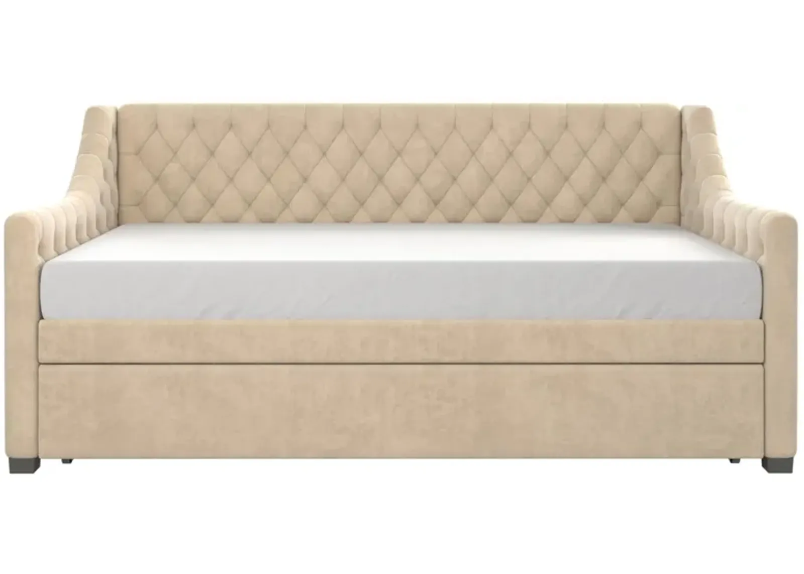 Little Seeds Monarch Hill Ambrosia Upholstered Daybed and Trundle in Ivory by DOREL HOME FURNISHINGS