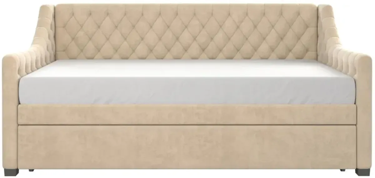 Little Seeds Monarch Hill Ambrosia Upholstered Daybed and Trundle in Ivory by DOREL HOME FURNISHINGS