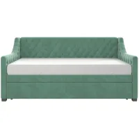 Little Seeds Monarch Hill Ambrosia Upholstered Daybed and Trundle in Teal by DOREL HOME FURNISHINGS