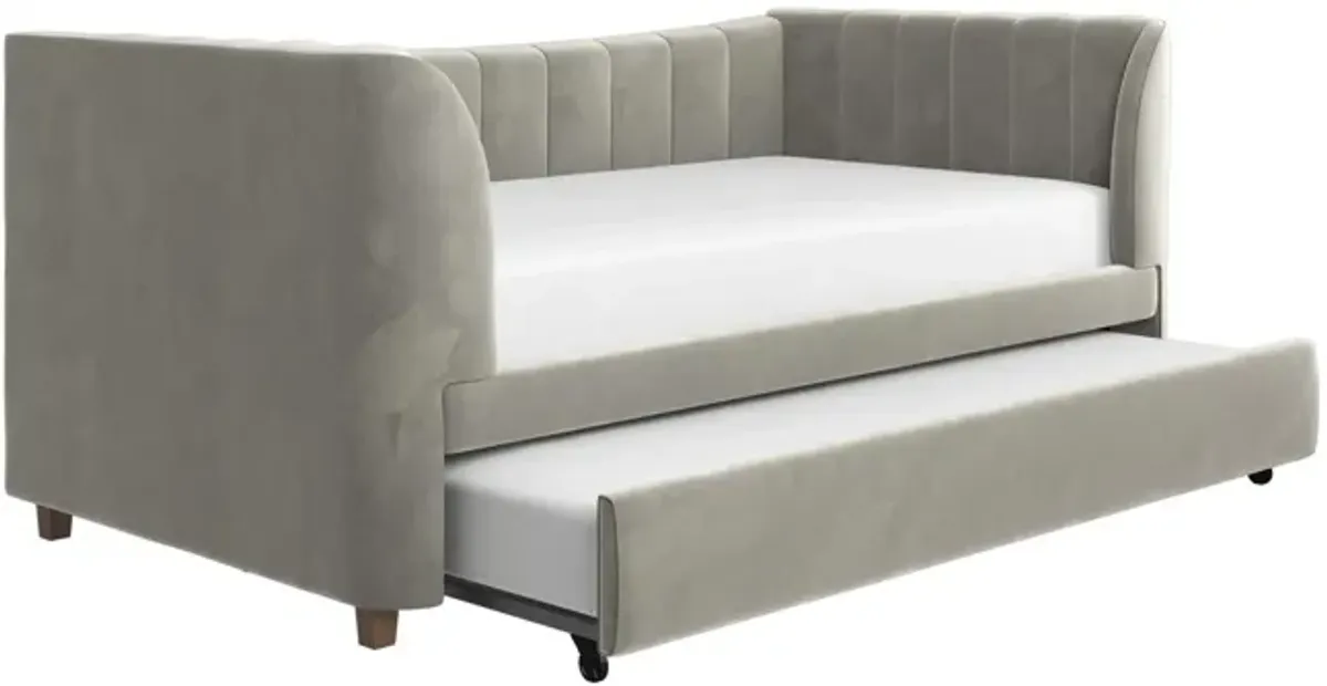 Little Seeds Valentina Upholstered Daybed with Trundle