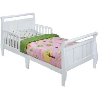 Nyla Sleigh Toddler Bed by Delta Children in White by Delta Children