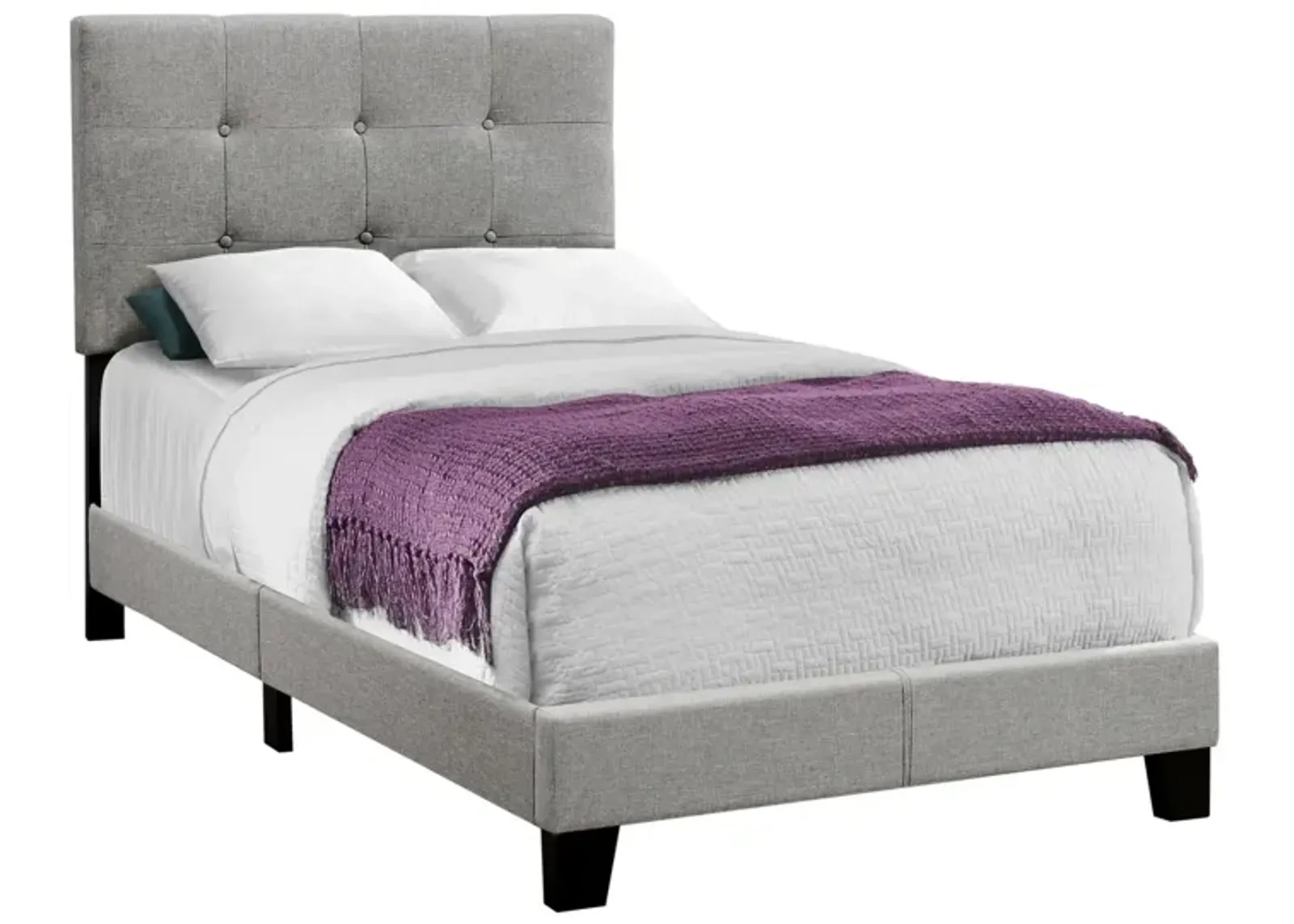 Monarch Specialties Youth Bed in Grey by Monarch Specialties