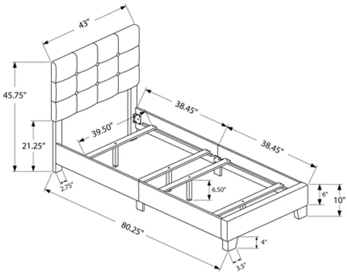 Monarch Specialties Youth Bed