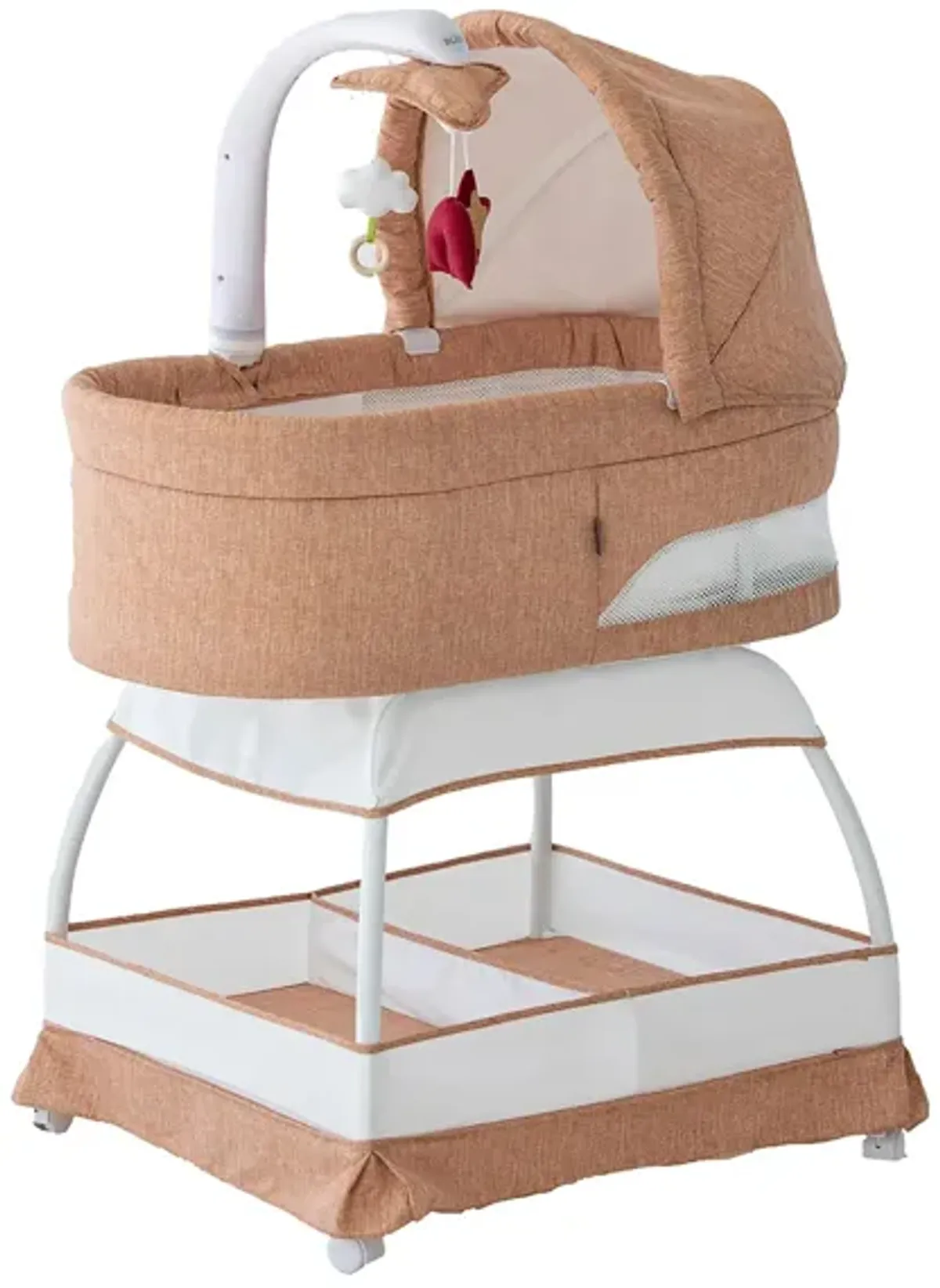 TruBliss Sweetli Nurture Bassinet in Clay Melange by BK Furniture