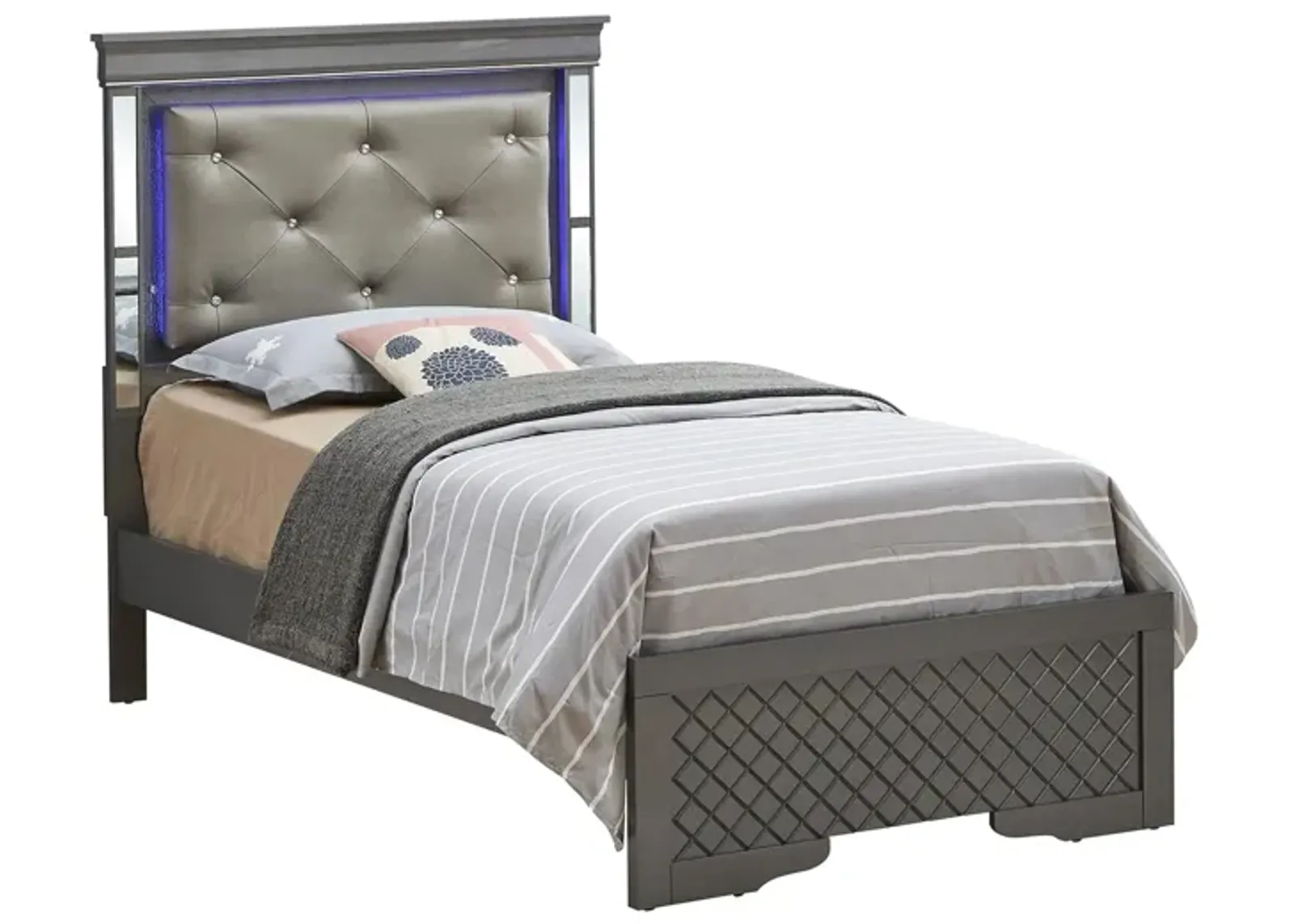 Verona Twin Bed w/ LED Lighting