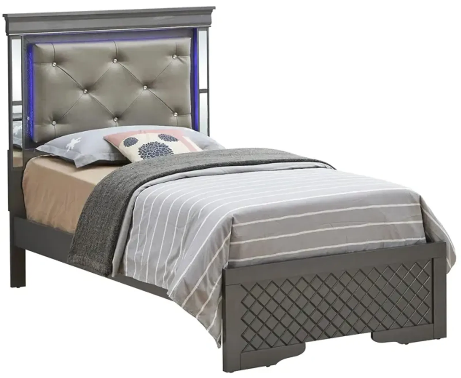 Verona Twin Bed w/ LED Lighting