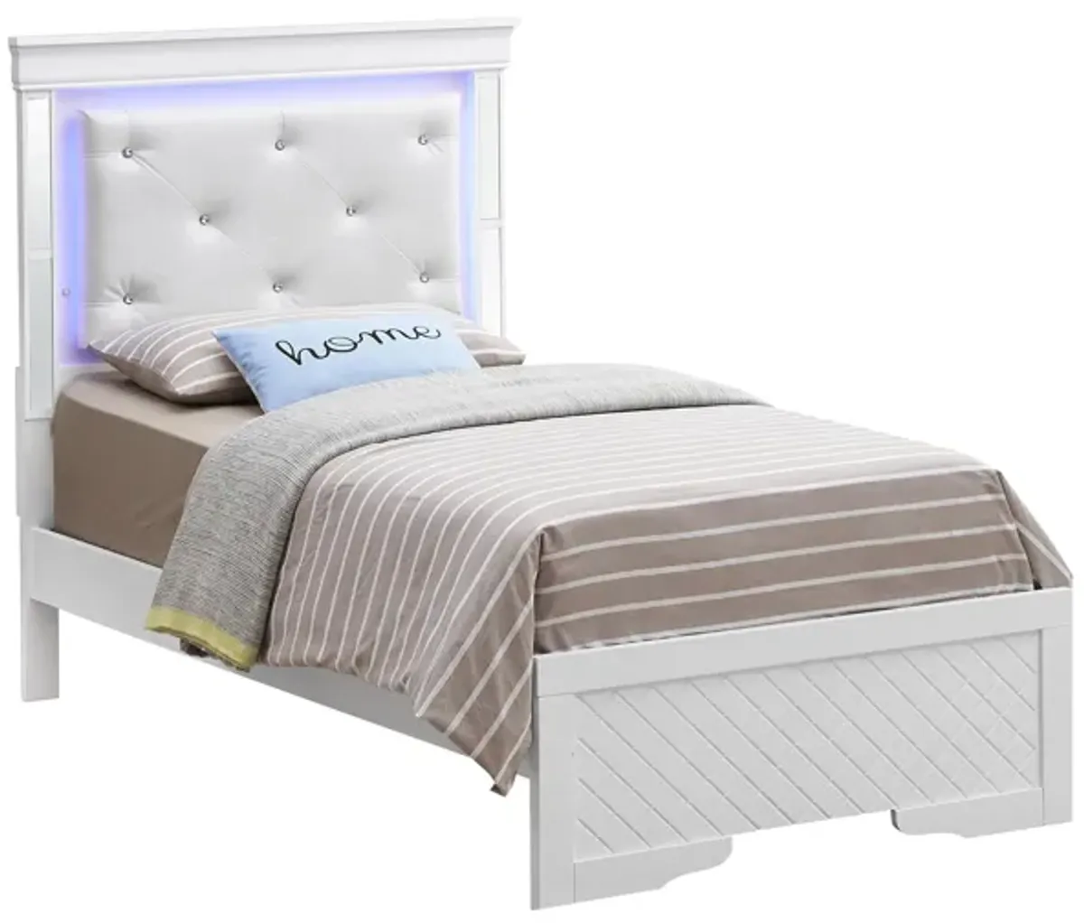 Verona Twin Bed w/ LED Lighting