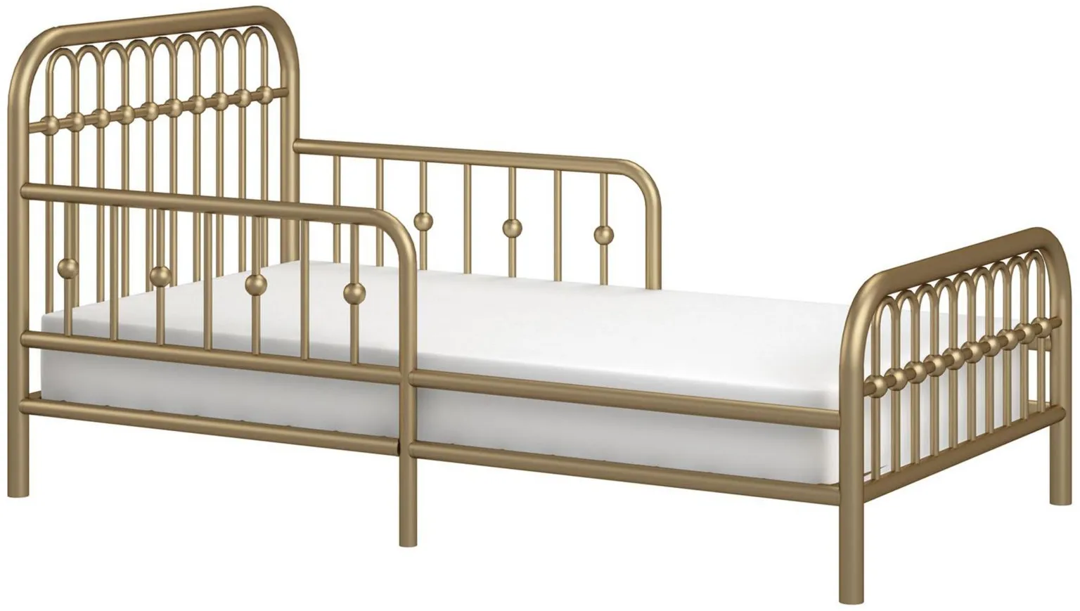 Little Seeds Monarch Hill Ivy Metal Toddler Bed in Gold by DOREL HOME FURNISHINGS