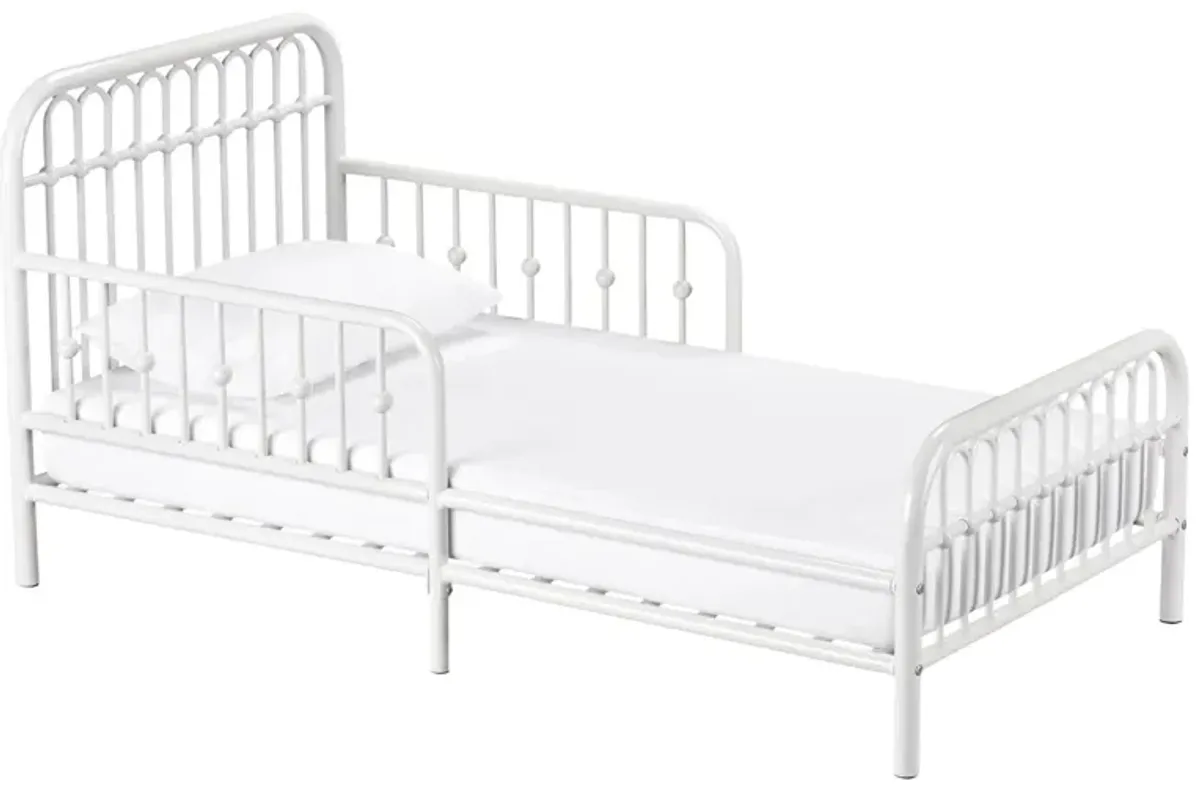 Little Seeds Monarch Hill Ivy Metal Toddler Bed in White by DOREL HOME FURNISHINGS