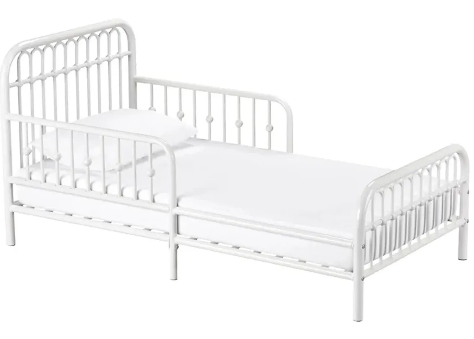 Little Seeds Monarch Hill Ivy Metal Toddler Bed in White by DOREL HOME FURNISHINGS