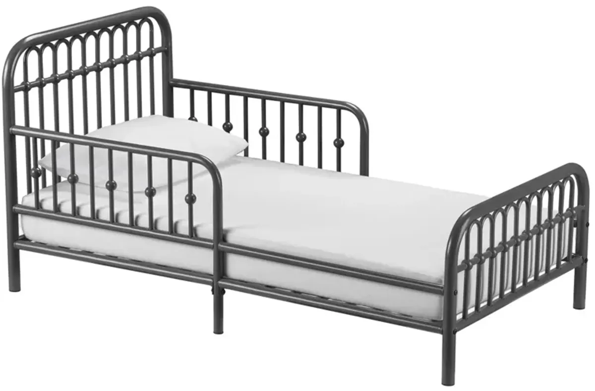 Little Seeds Monarch Ivy Metal Toddler Bed in Graphite Grey by DOREL HOME FURNISHINGS