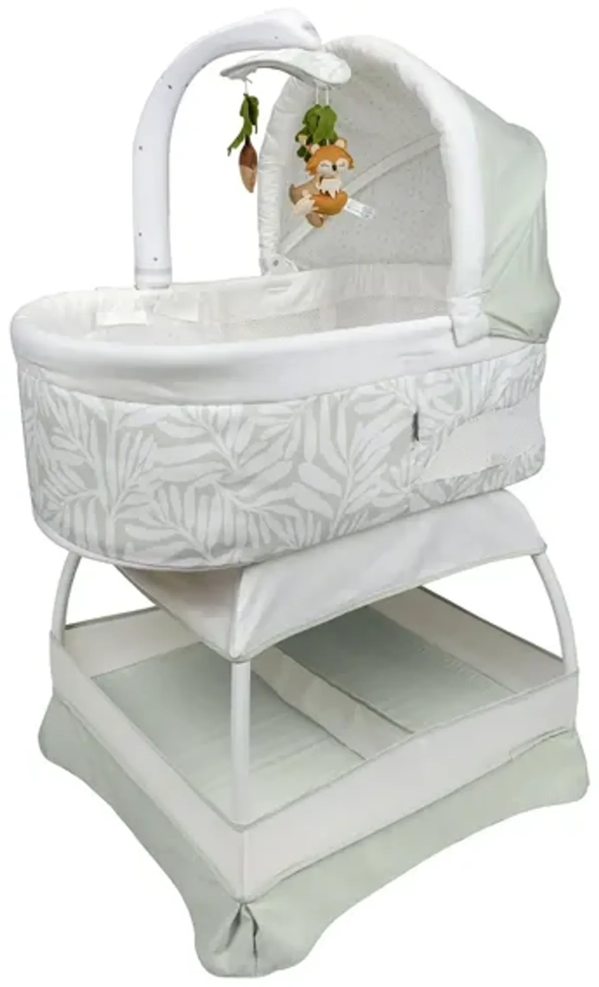 TruBliss Sweetli Calm Bassinet in Sage Fern Leaves by BK Furniture