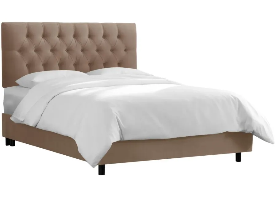 Blanchard Bed in Velvet Cocoa by Skyline