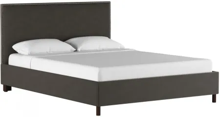 Maria Platform Bed in Premier Charcoal by Skyline