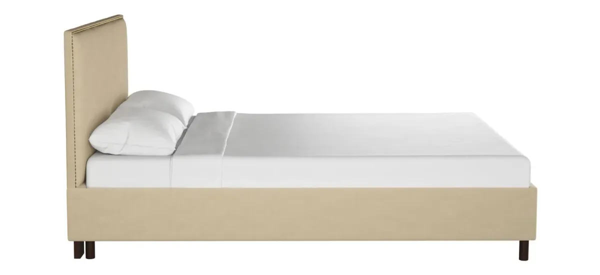 Maria Platform Bed in Premier Oatmeal by Skyline