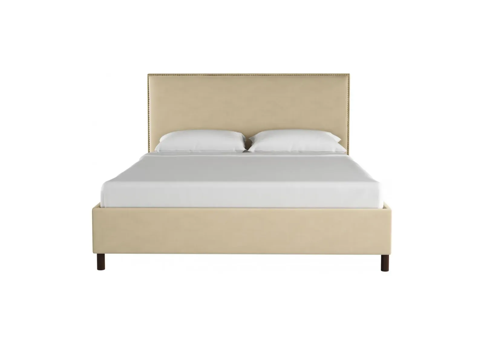 Maria Platform Bed in Premier Oatmeal by Skyline