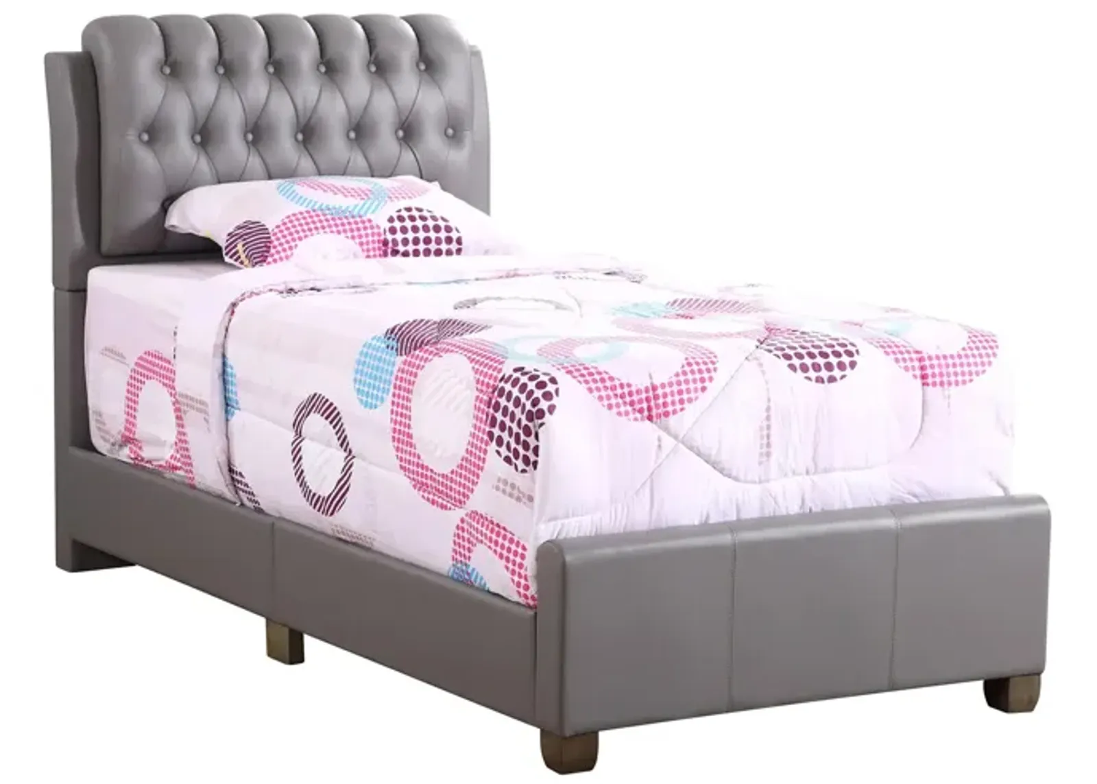 Marilla Upholstered Bed in Gray by Glory Furniture