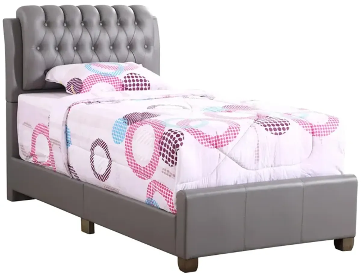 Marilla Upholstered Bed in Gray by Glory Furniture