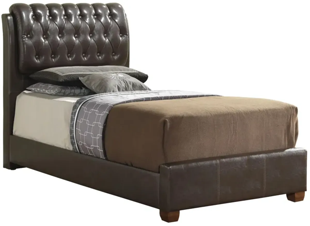 Marilla Upholstered Bed in Cappuccino by Glory Furniture