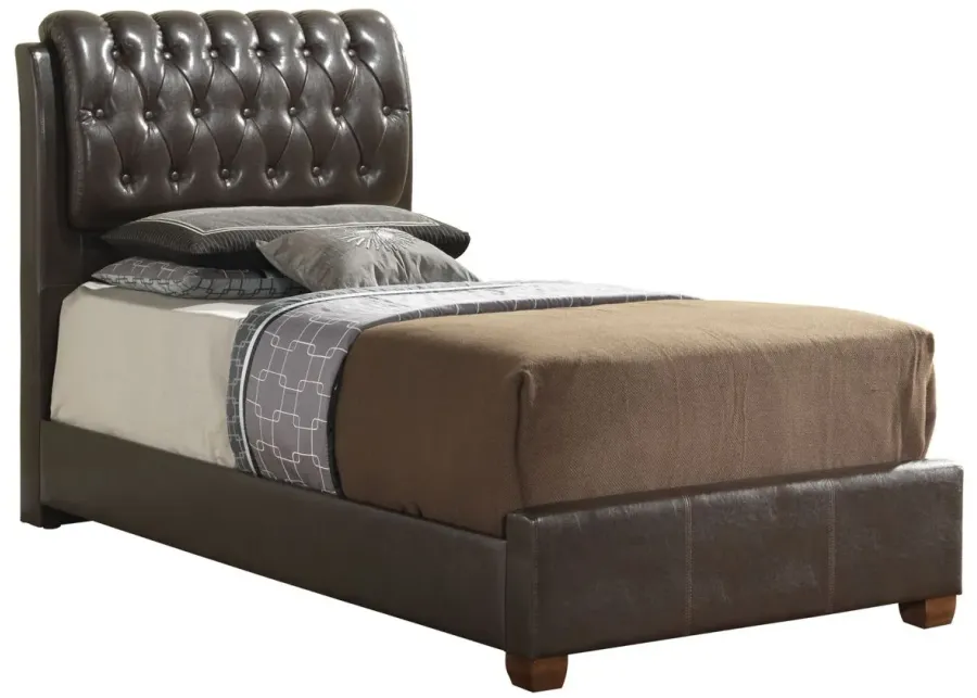 Marilla Upholstered Bed in Cappuccino by Glory Furniture