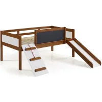 Art Play Junior Low Loft Bed in Brown by Donco Trading