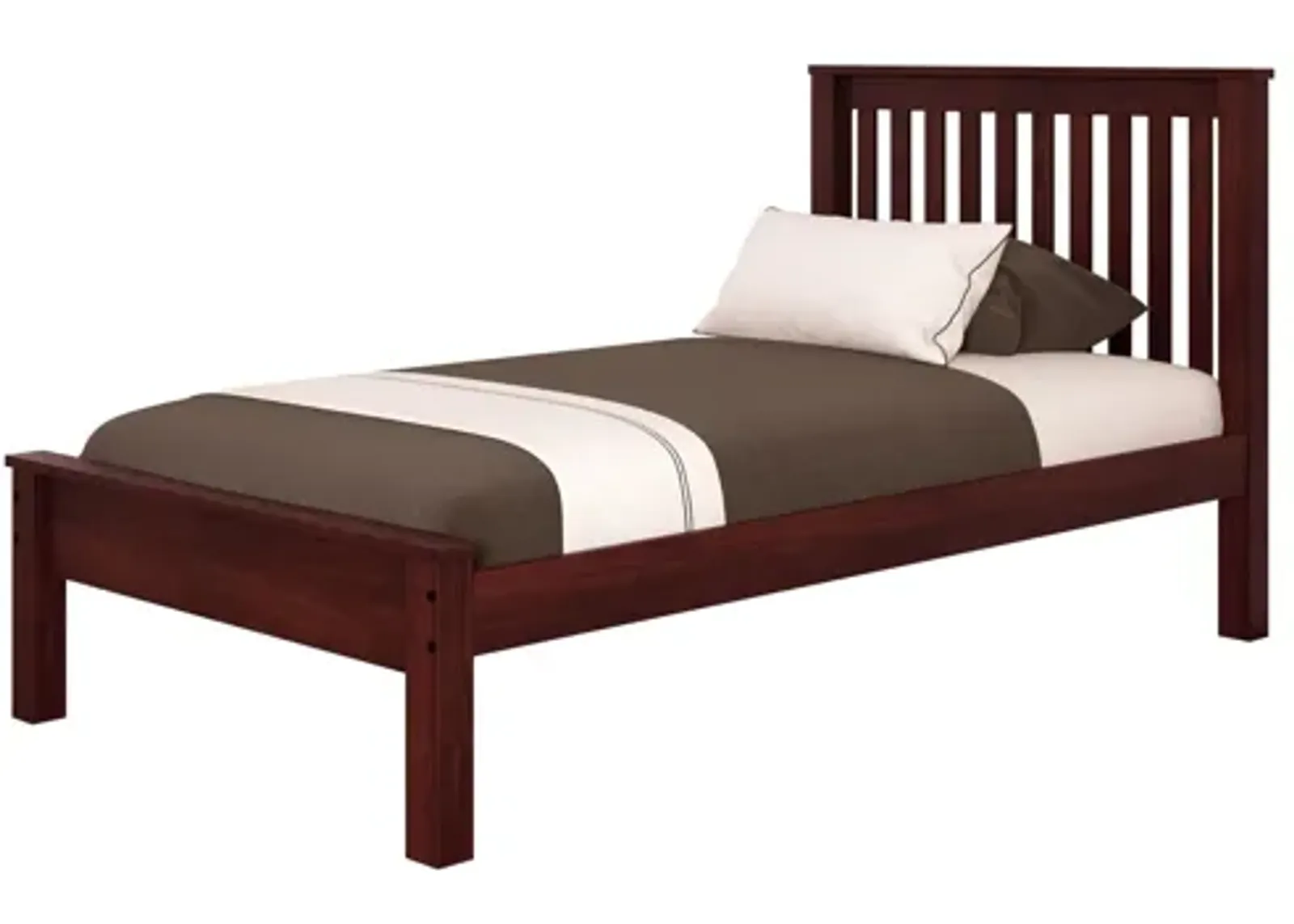 Contempo Mission Bed in Cappuccino by Donco Trading