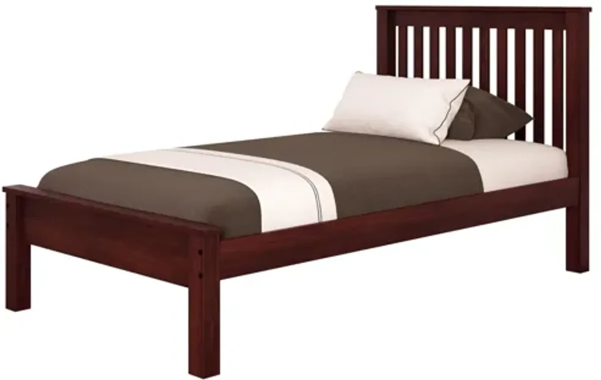 Contempo Mission Bed in Cappuccino by Donco Trading