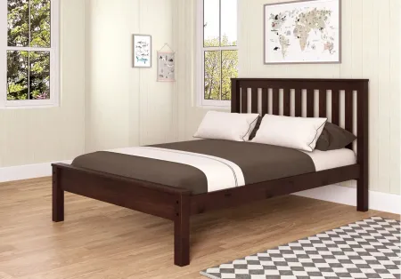 Contempo Mission Bed in Cappuccino by Donco Trading