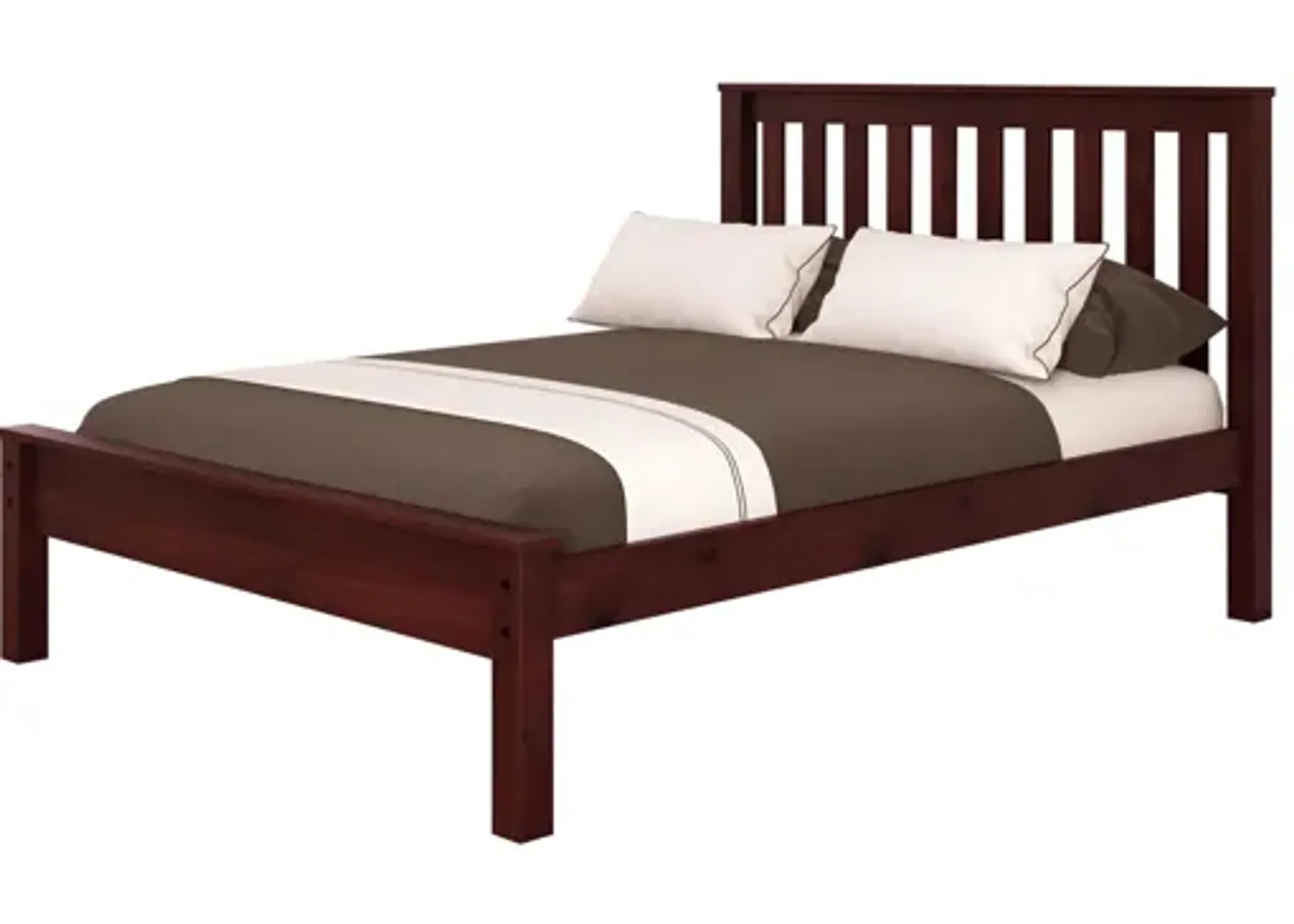 Contempo Mission Bed in Cappuccino by Donco Trading