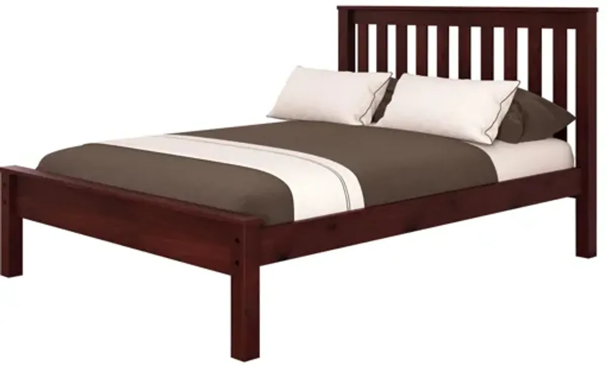 Contempo Mission Bed in Cappuccino by Donco Trading