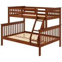 Hilde Twin Over Full Mission Bunk Bed in Espresso by Donco Trading