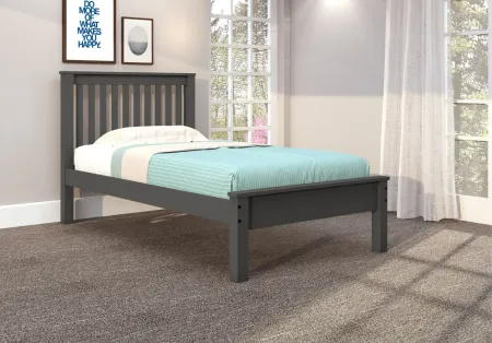 Contempo Mission Bed in Dark Gray by Donco Trading