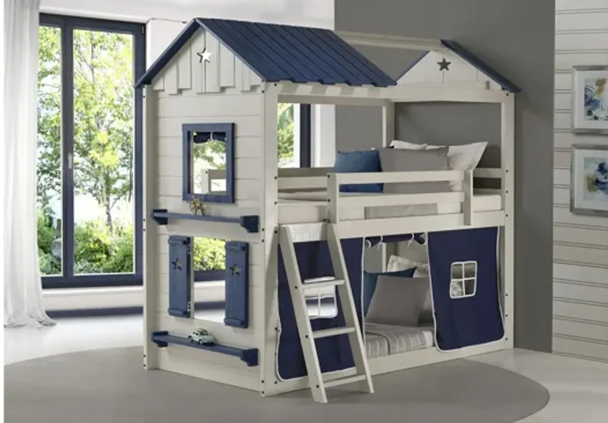 Star Gazer House Bunk Bed with Tent Kit