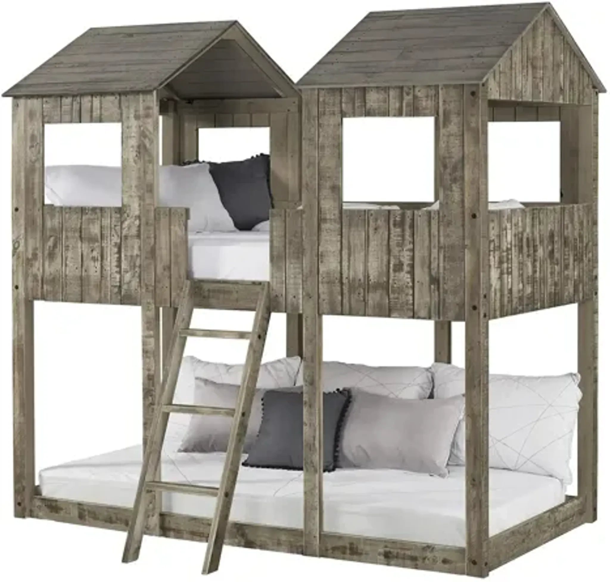 Twin Over Twin Tower Bunk Bed Raymour And Flanigan | Furniture.com