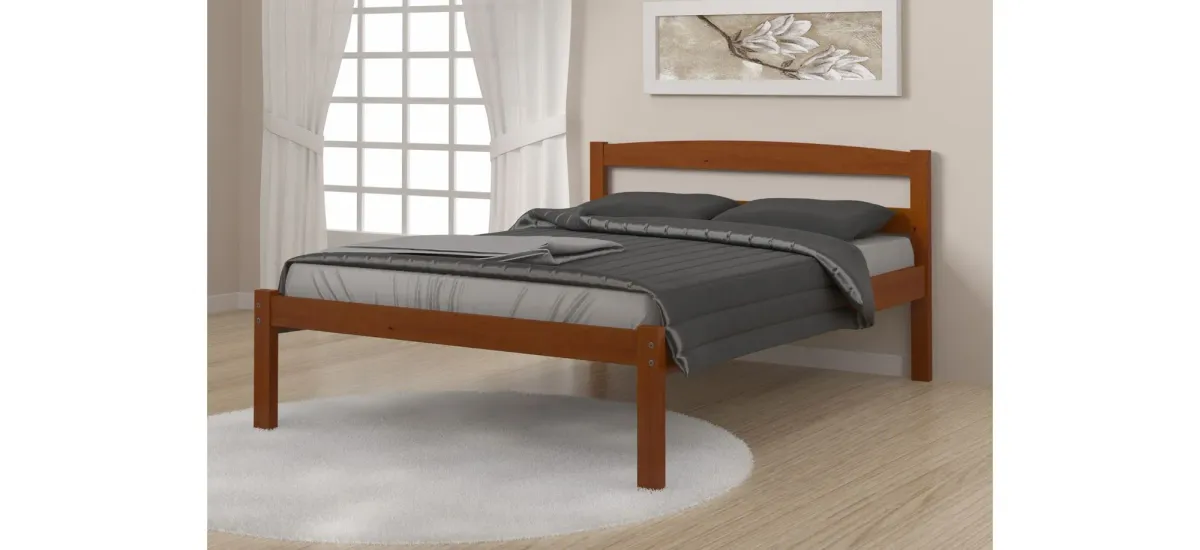 Econo Scandinavian Bed in Espresso by Donco Trading