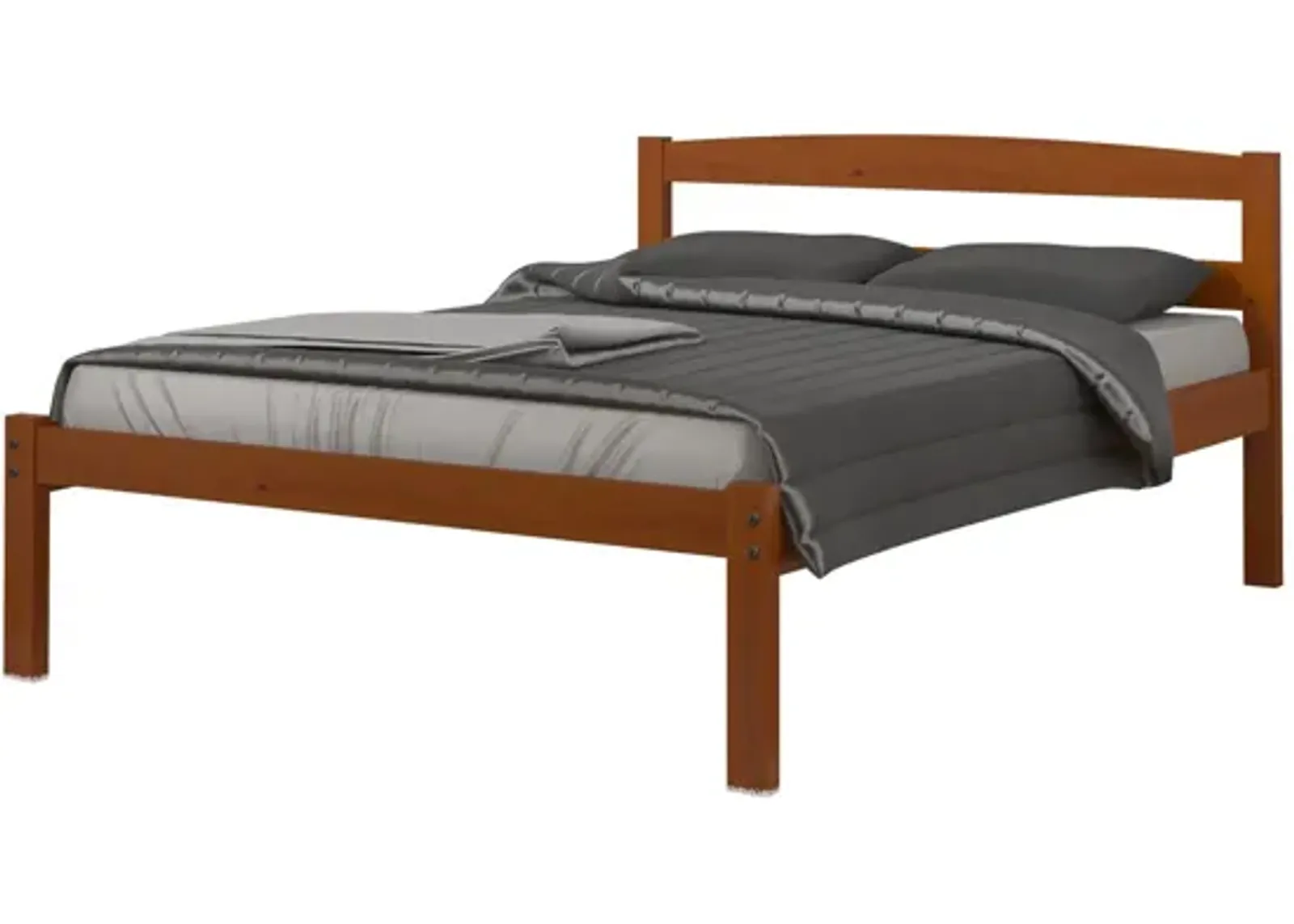 Econo Scandinavian Bed in Espresso by Donco Trading