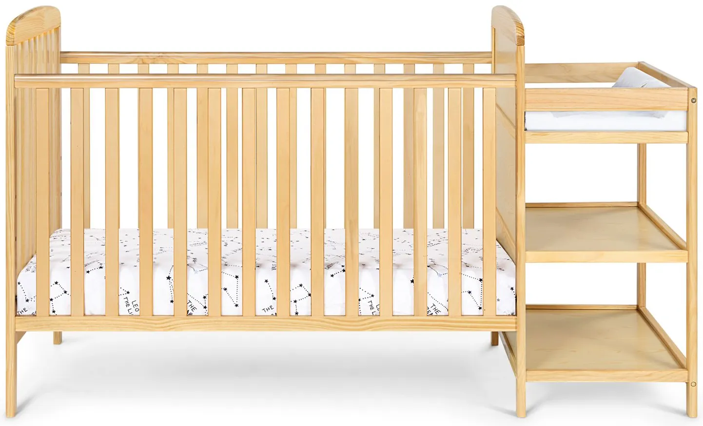 Ramsey 3in1 Convertible Crib & Changer in Natural by Heritage Baby