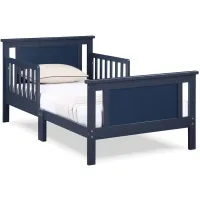 Connelly Toddler Bed in Midnight Blue/Vintage Walnut by Heritage Baby