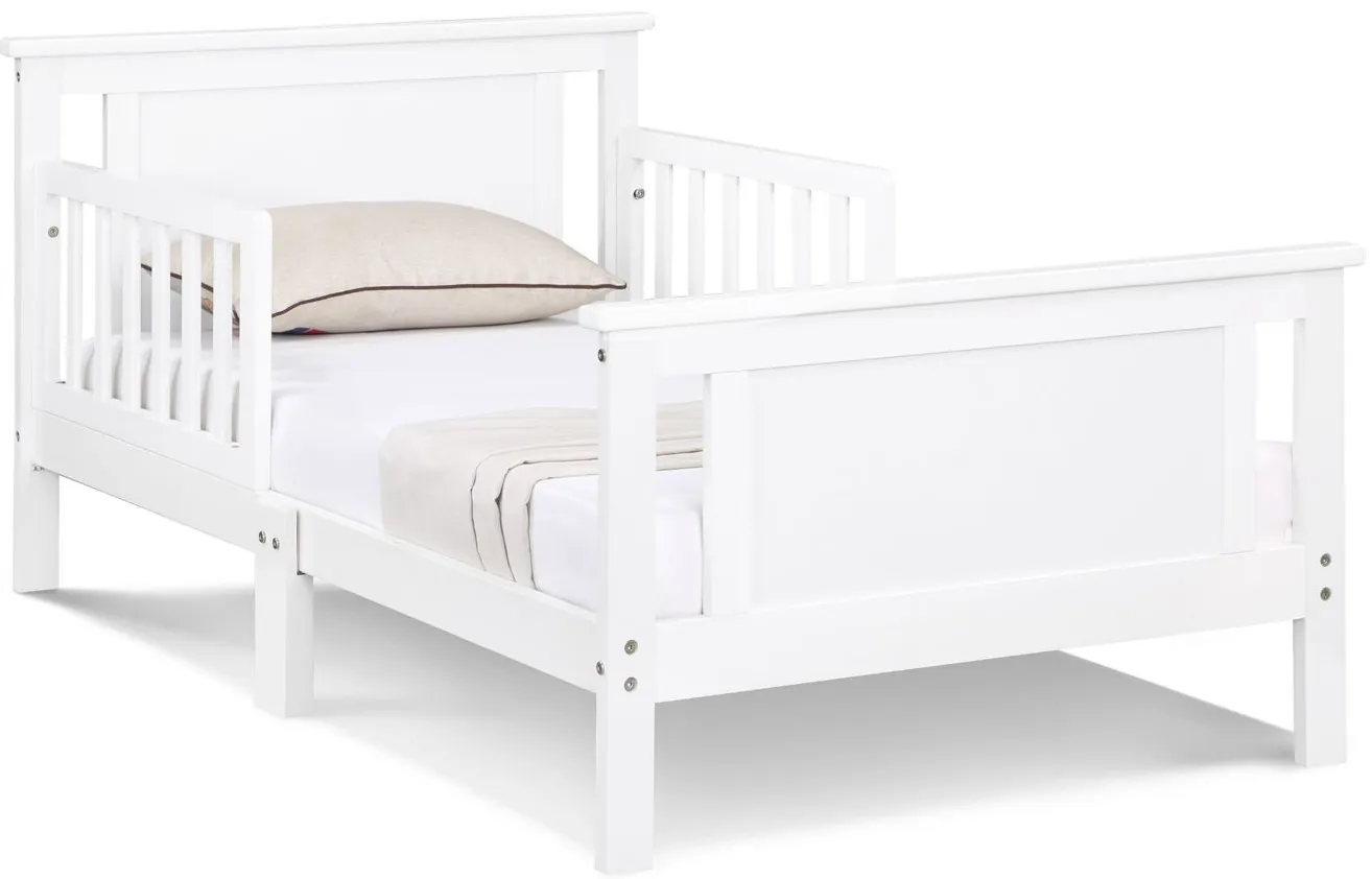 Connelly Toddler Bed in White/Rockport Gray by Heritage Baby