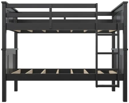 Atwater Living Oakview Bunk Bed in Black by DOREL HOME FURNISHINGS
