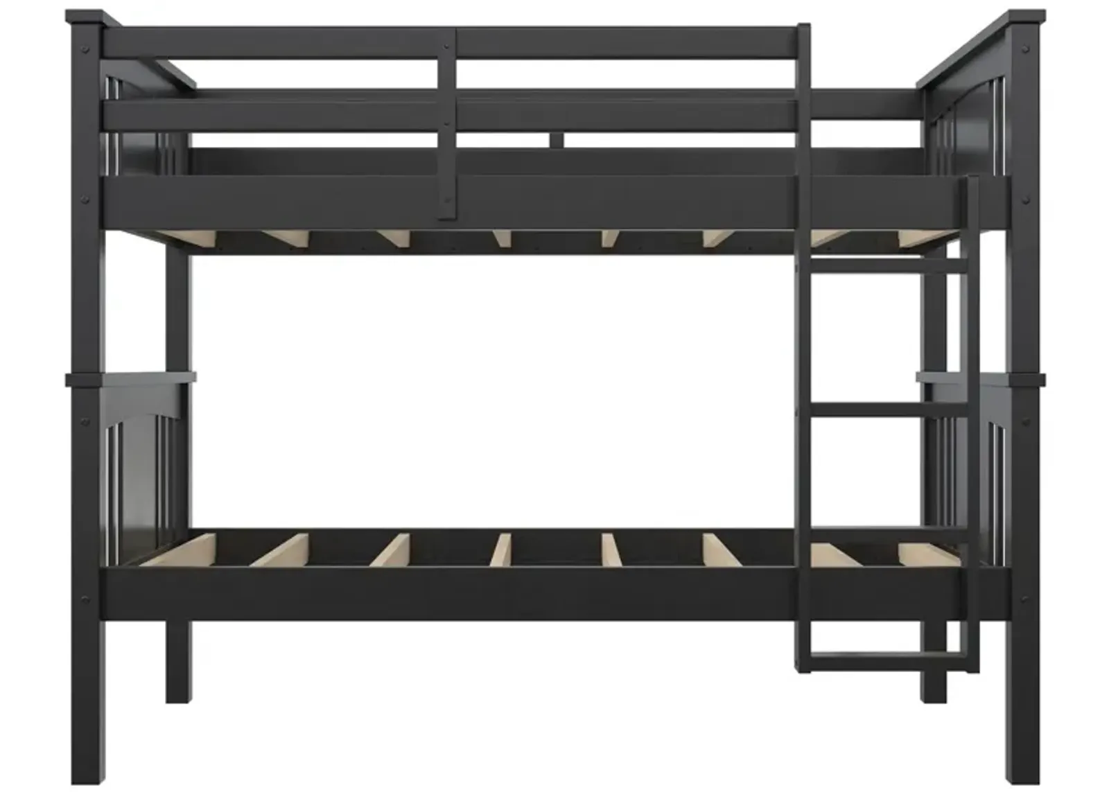 Atwater Living Oakview Bunk Bed in Black by DOREL HOME FURNISHINGS