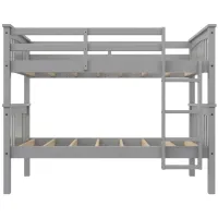 Atwater Living Oakview Bunk Bed in Gray by DOREL HOME FURNISHINGS